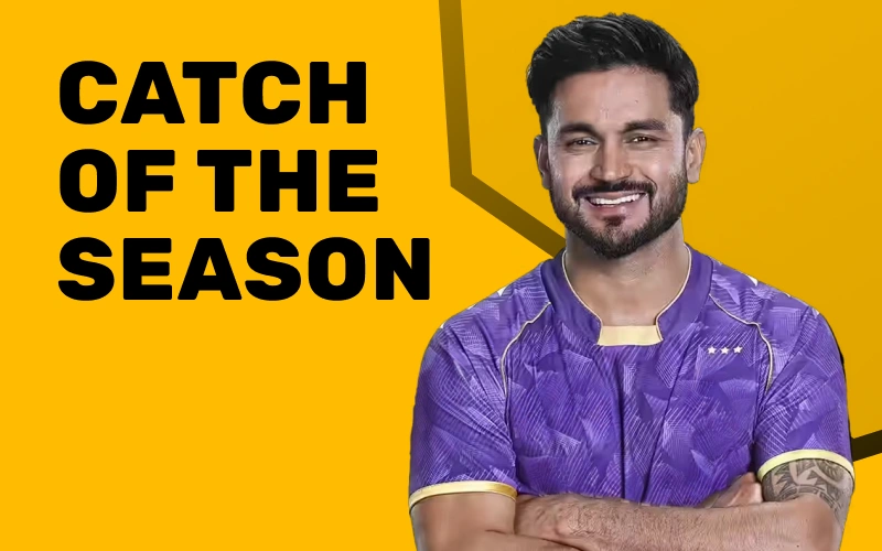 Bet on spectacular defensive moments with the IPL catch of the season market at Melbet.